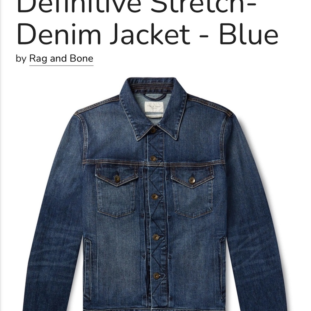 Rag & Bone Indigo Denim Jacket